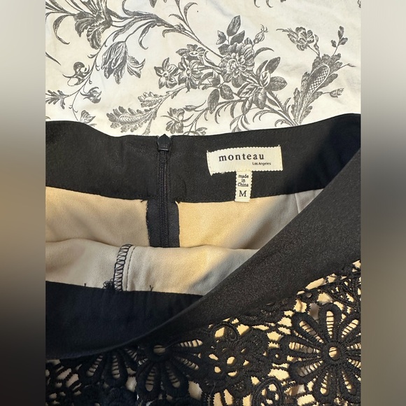 Black Lace Dress Shorts - Picture 2 of 3